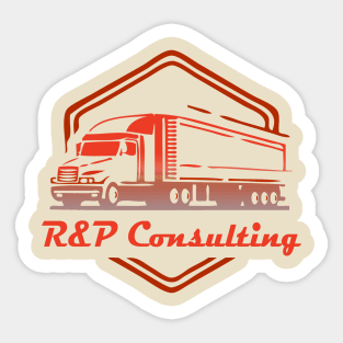 R & P Consulting Company Logo for light colors Sticker